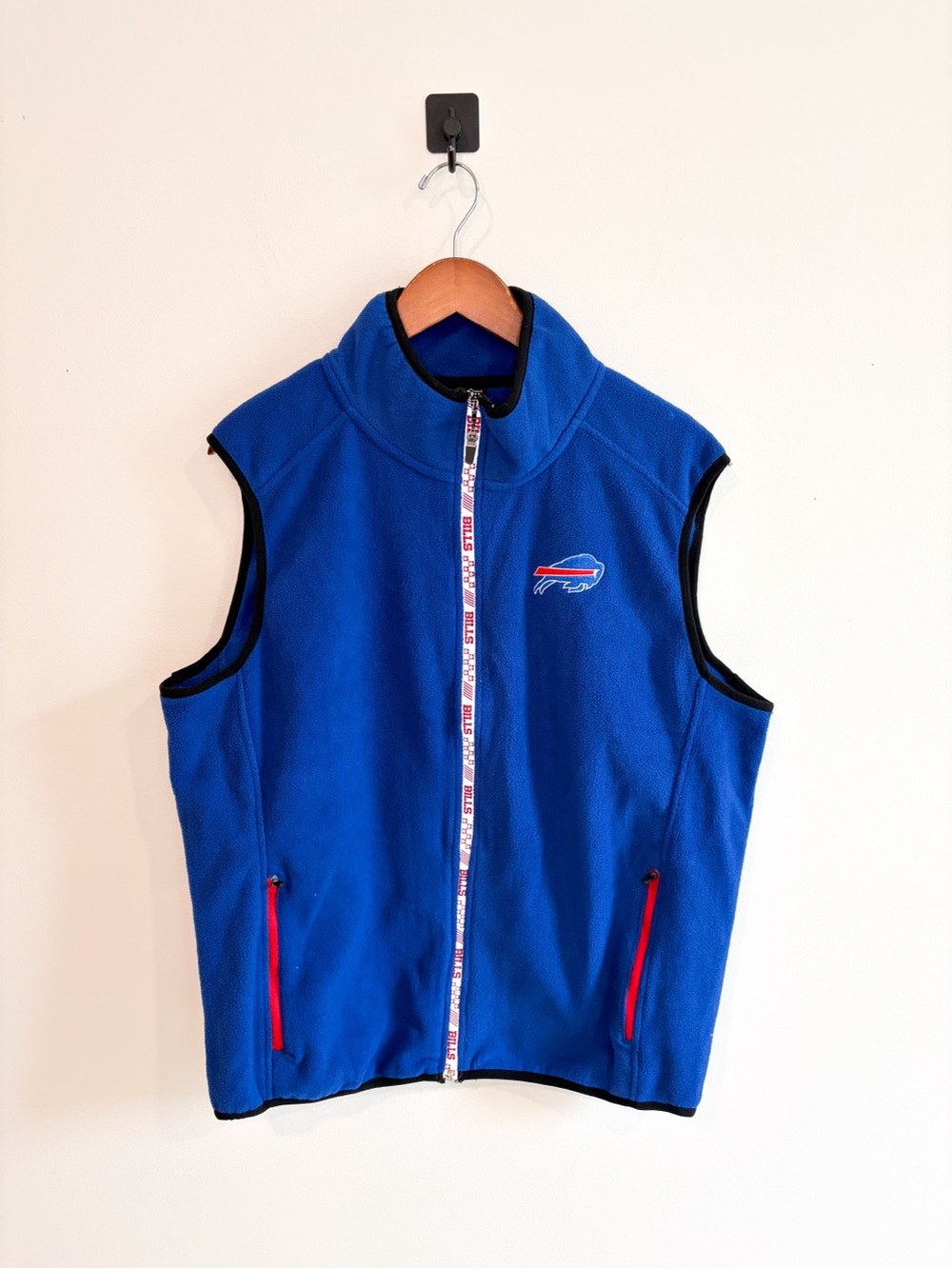 Buffalo Bills NFL Blue Fleece Vest Men’s Size Large